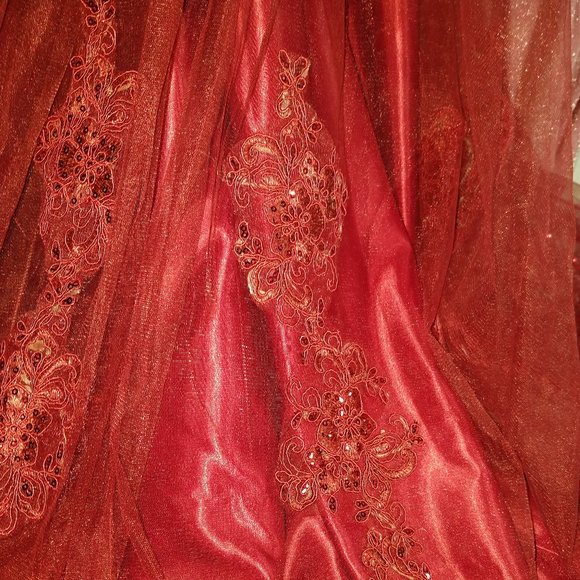 New A-line Red Gown - Picture 5 of 5
